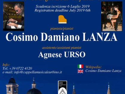 Piano Master-Class M° Cosimo Damiano Lanza